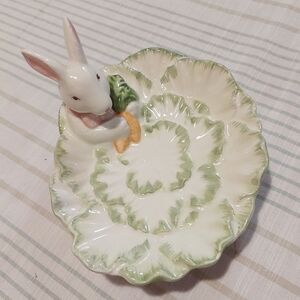 Easter Bunny Ceramic Candy Dish